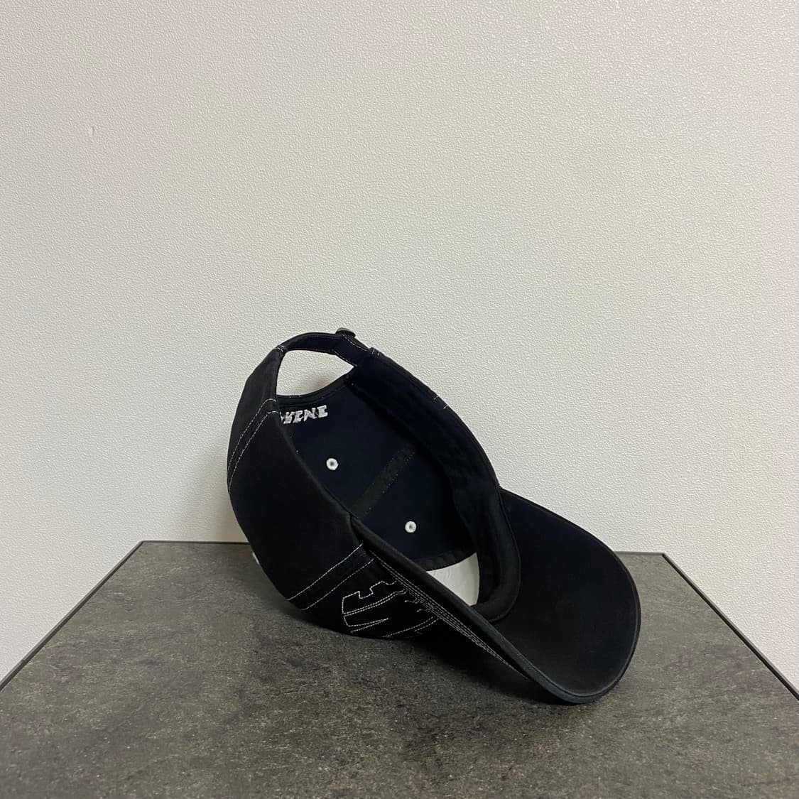 (OS) 슈프림 6패널 볼캡 모자 23SS 바이저 스티치 블랙 상품이미지8