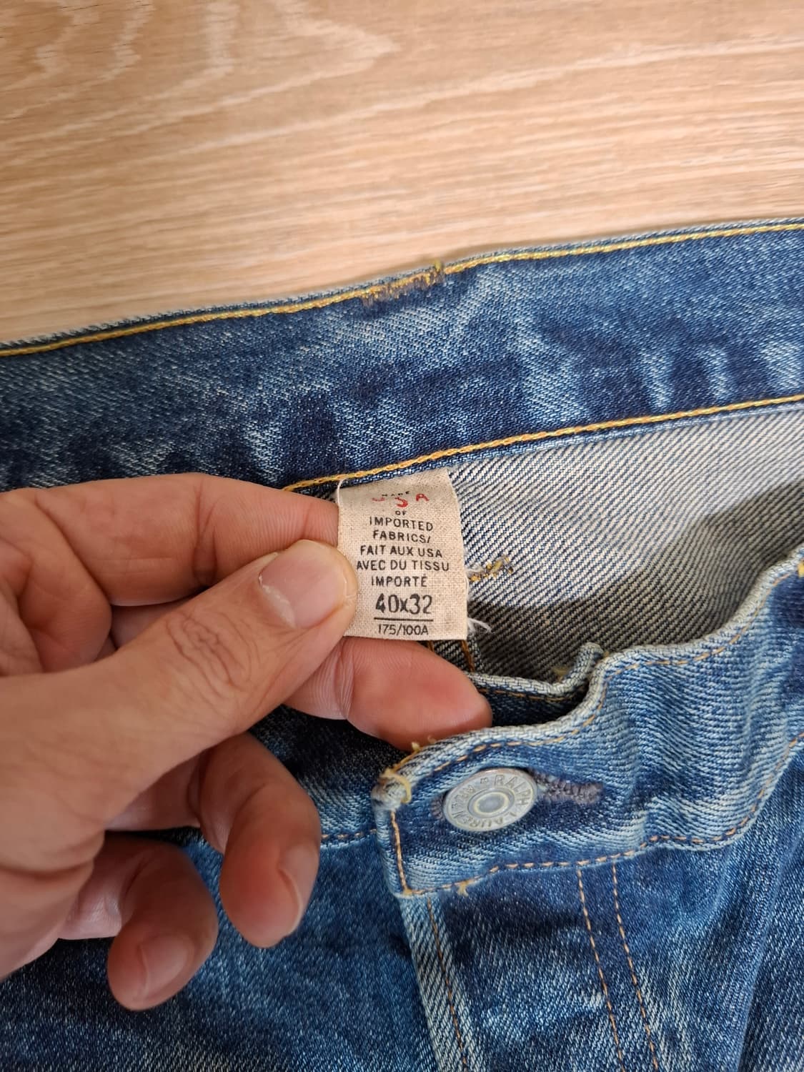 RRL 데님 청바지 40x32 빈티지 상품이미지5