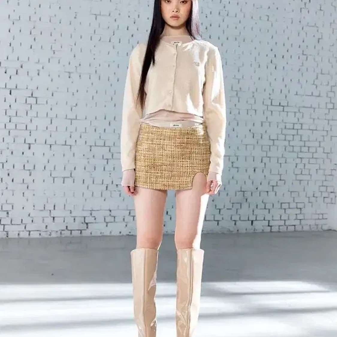 글로니 U baby tweed skirt 상품이미지1