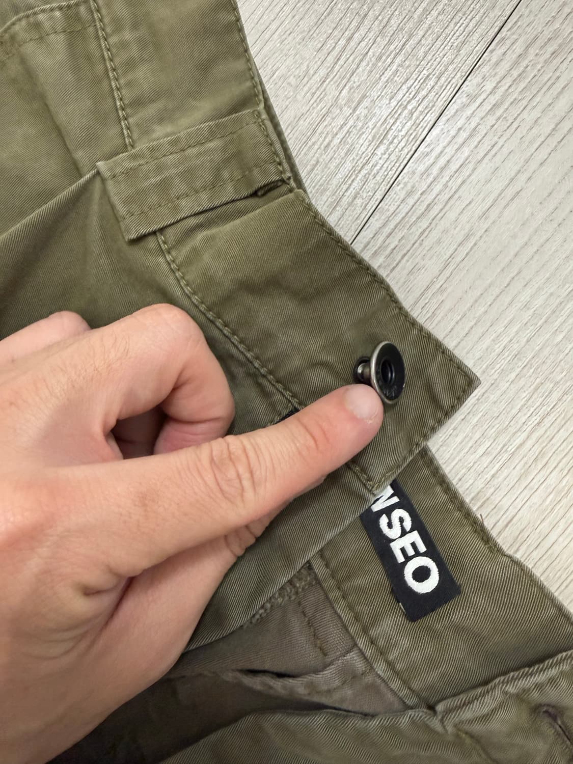 혜인서 카고팬츠 카키 브라운 2사이즈 판매 상품이미지6