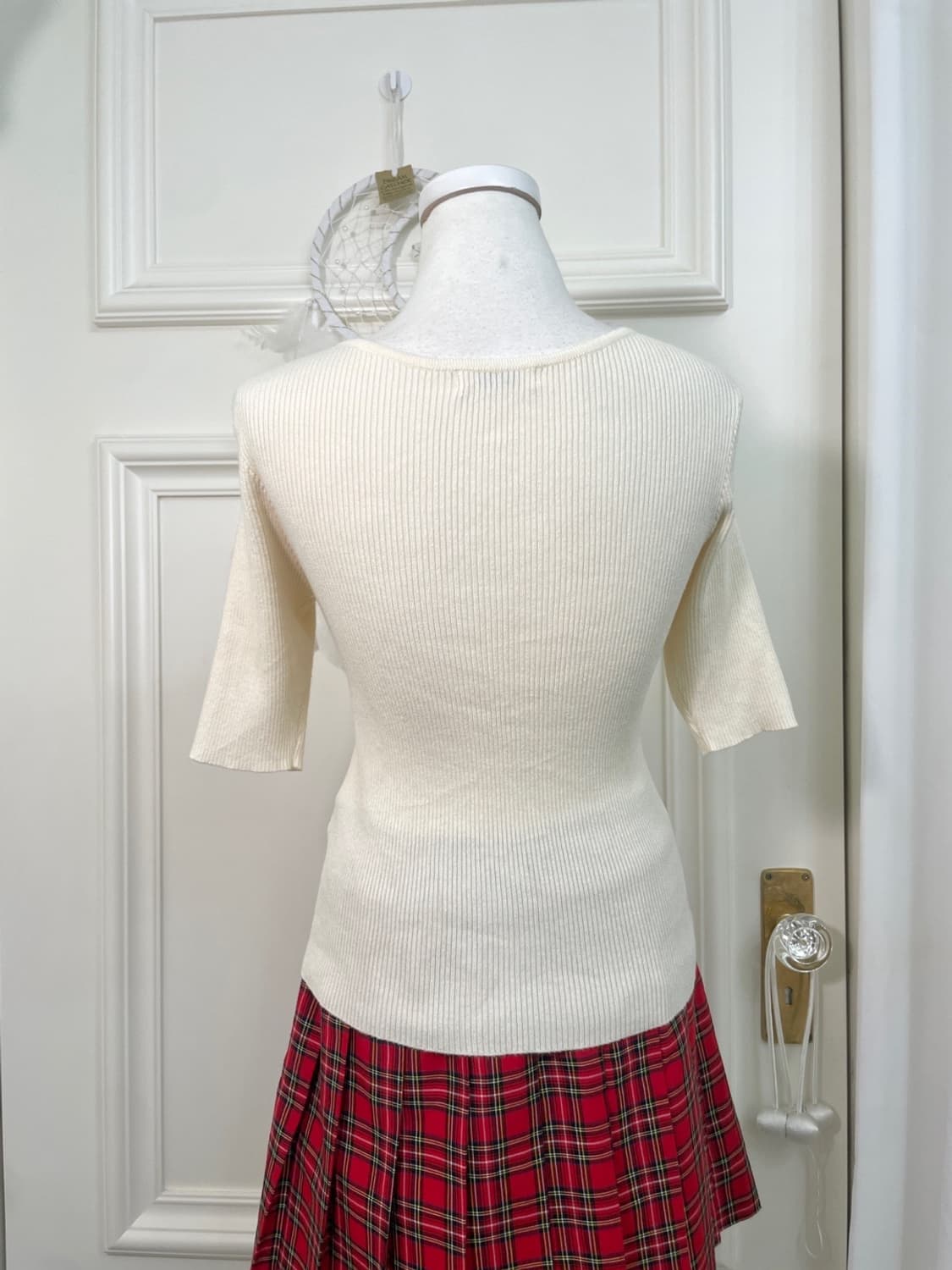 INGNI bow point half knit top(size-M) 상품이미지5