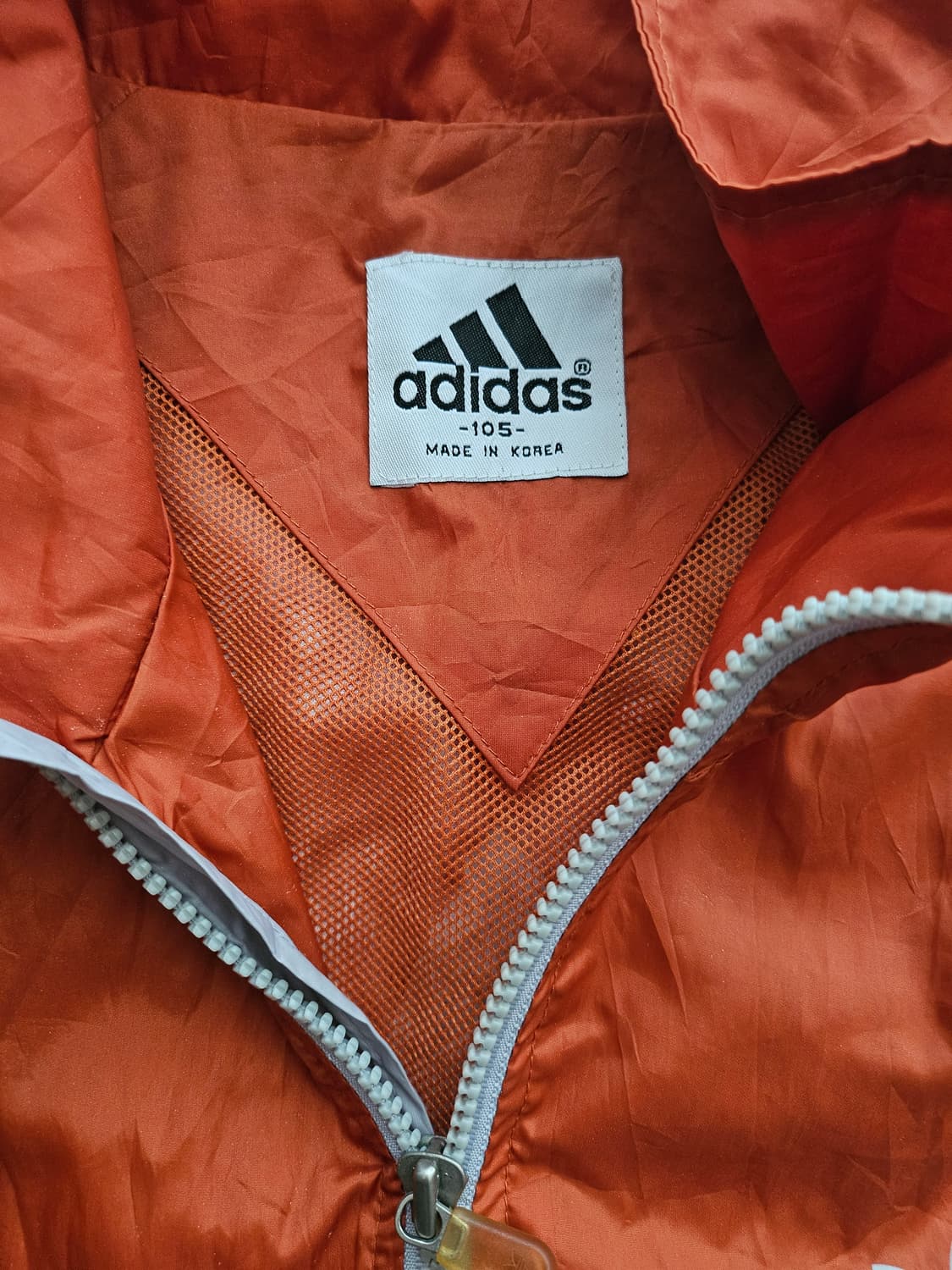 올드스쿨 아디다스 오렌지색 바람막이  상품이미지3