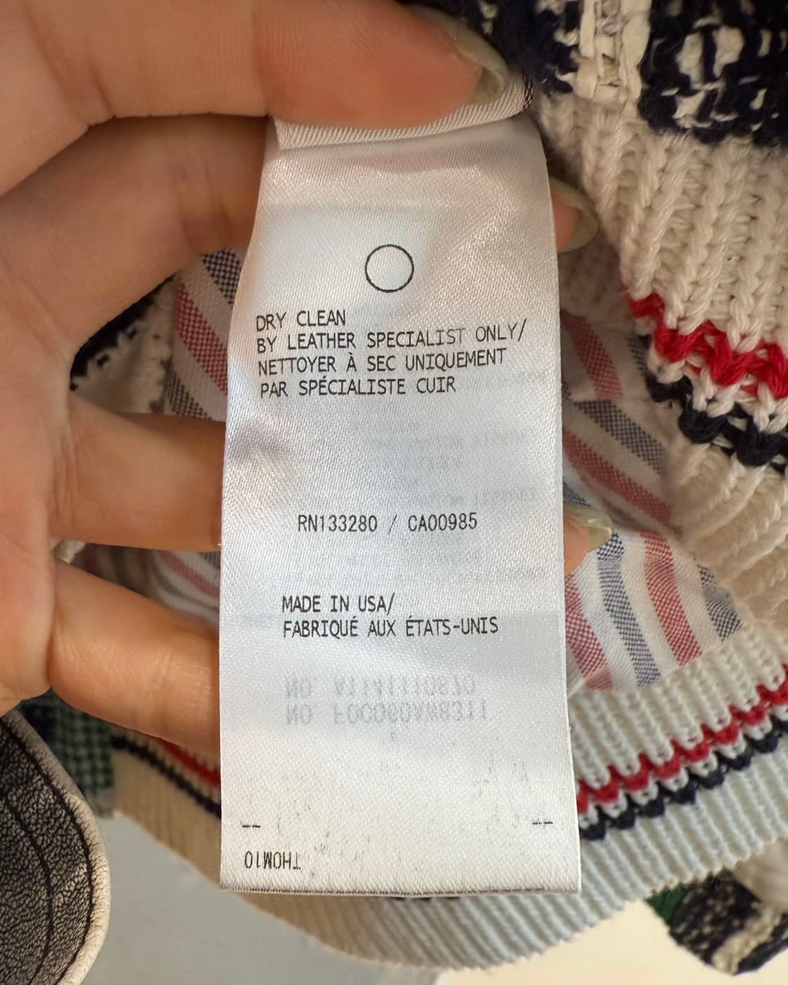 톰브라운 멀티컬러 트위드 블루종 자켓  상품이미지9