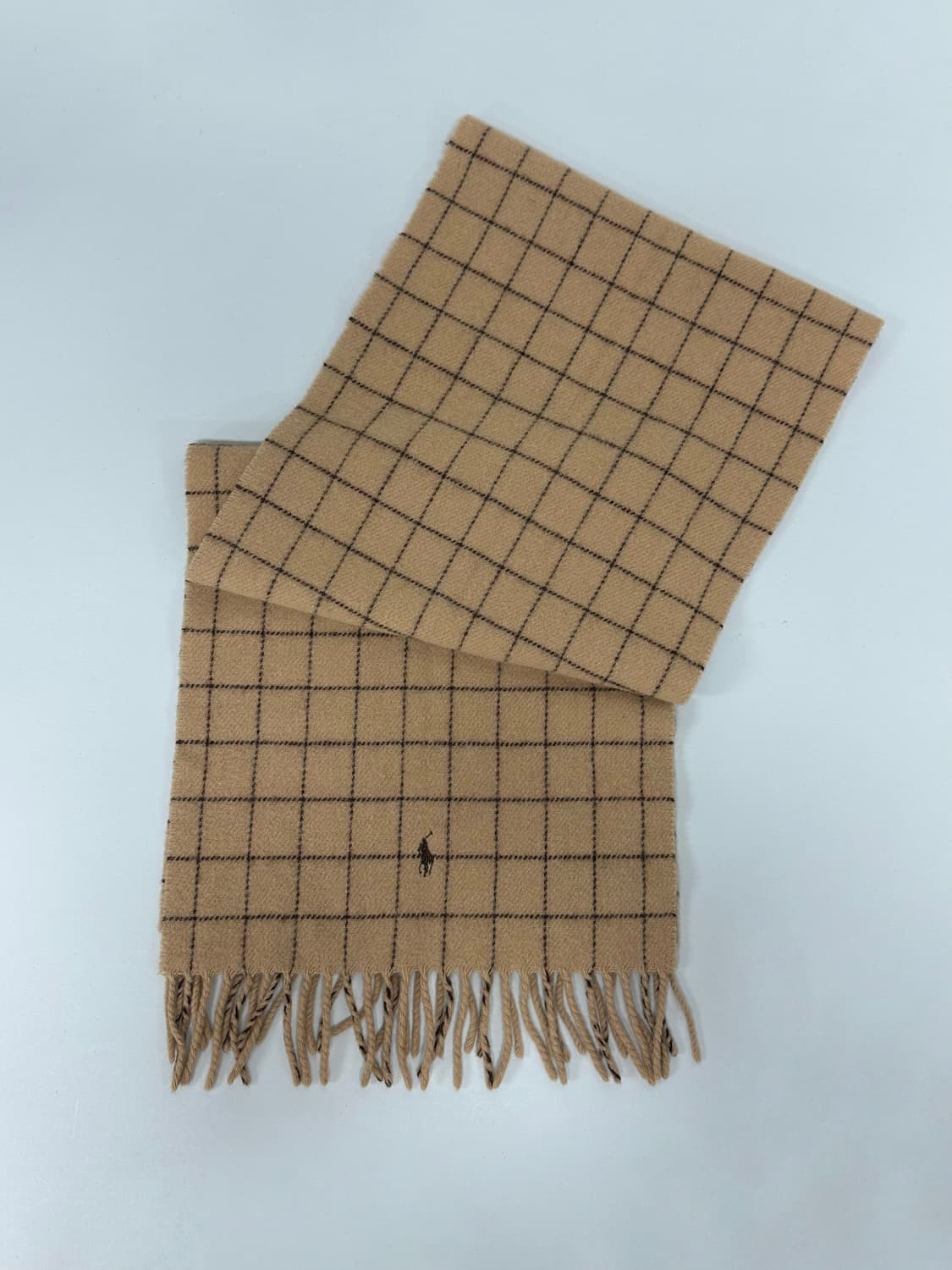 폴로 체크 로고 머플러 상품이미지2