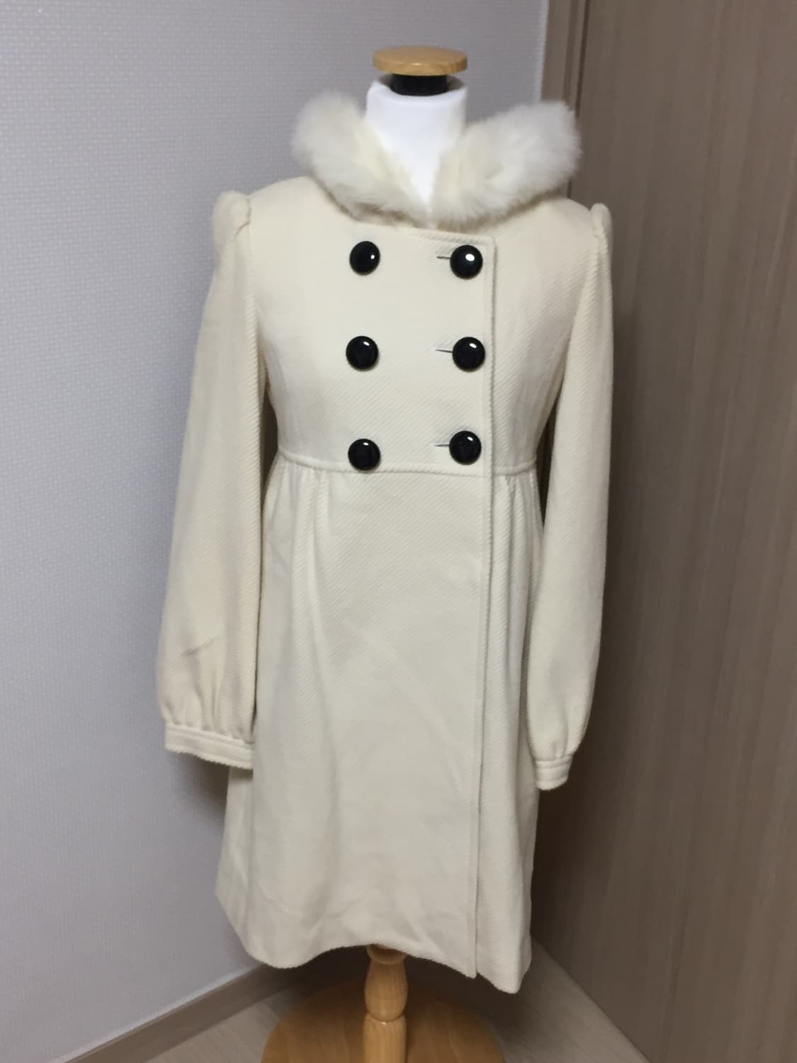 Laisse passe 퍼 후드 원피스 코트 갸루 빈티지 상품이미지1