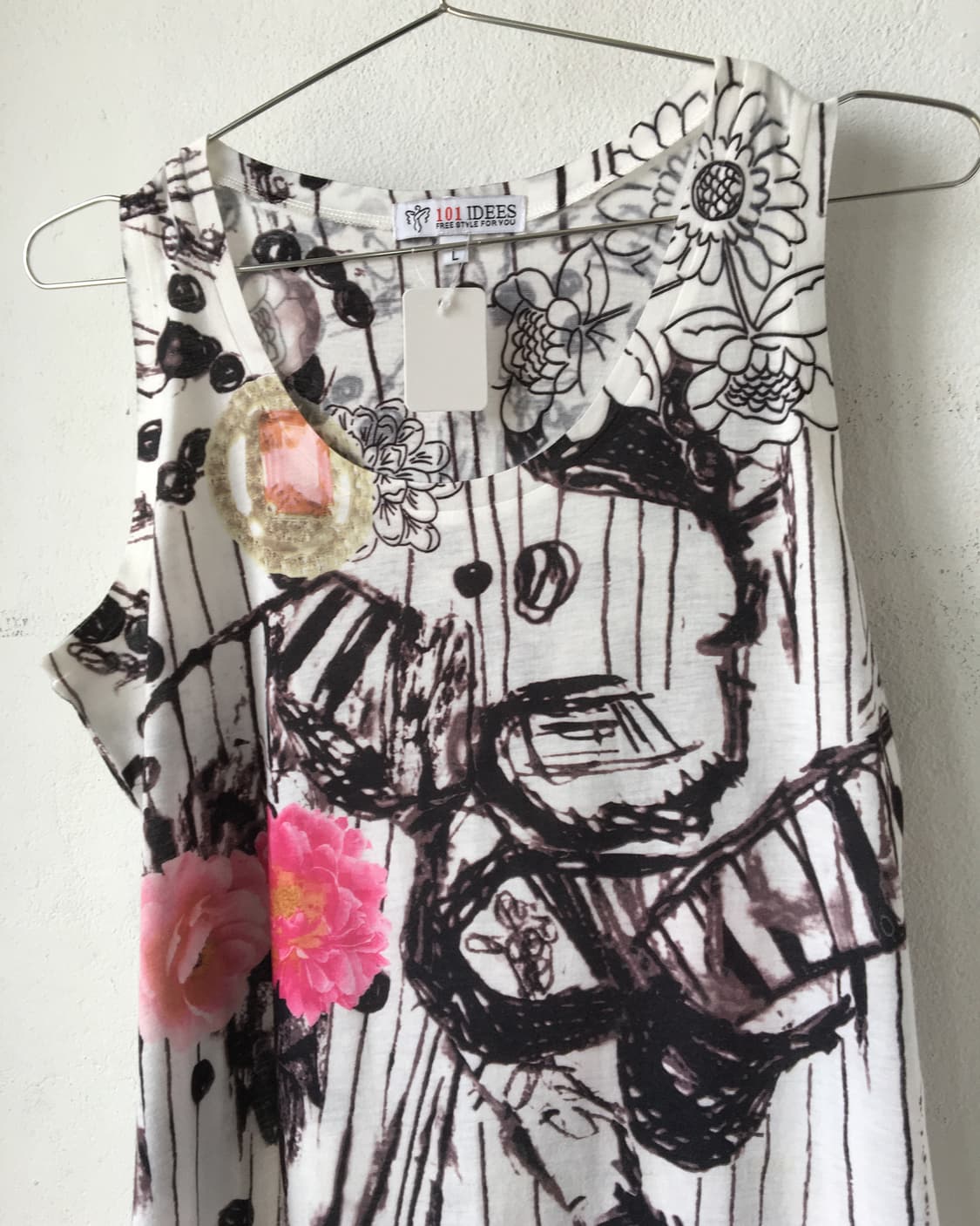 Printing point sleeveless 상품이미지4