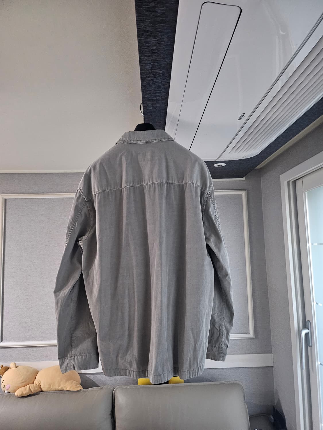 [거의 새것] 솔리드옴므 그레이 롱슬리브 셔츠 남방 50 상품이미지2