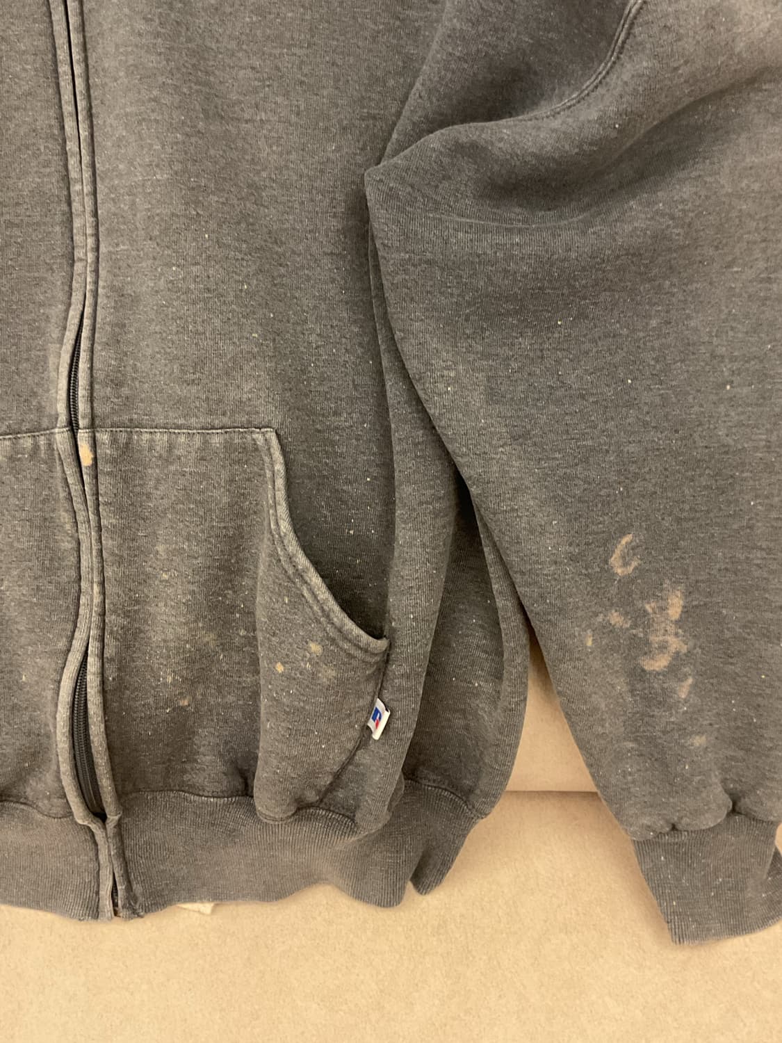 90s russell zip up hoodie 상품이미지8