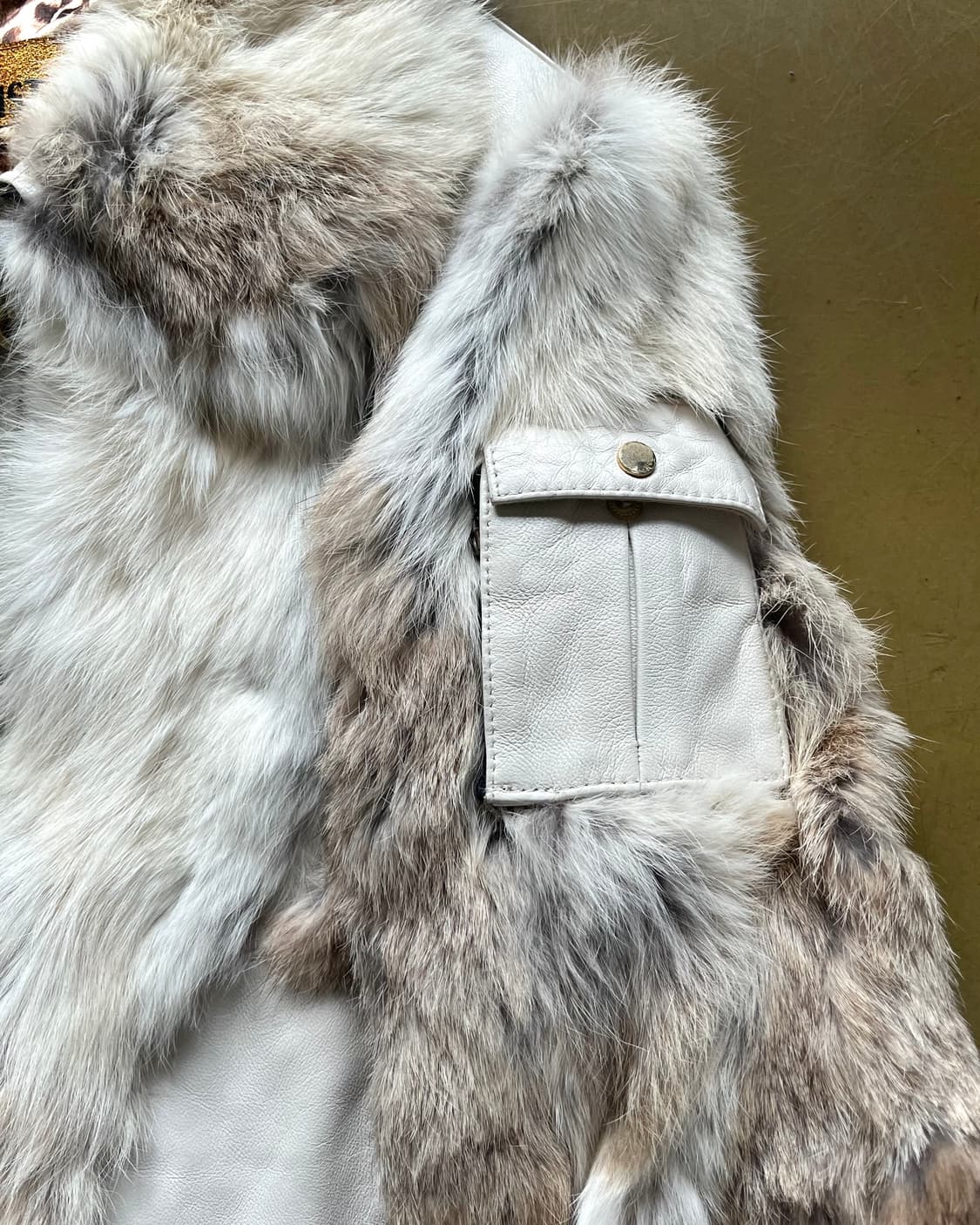 2000s EGOIST Glam Rabbit Fur Jacket 상품이미지6