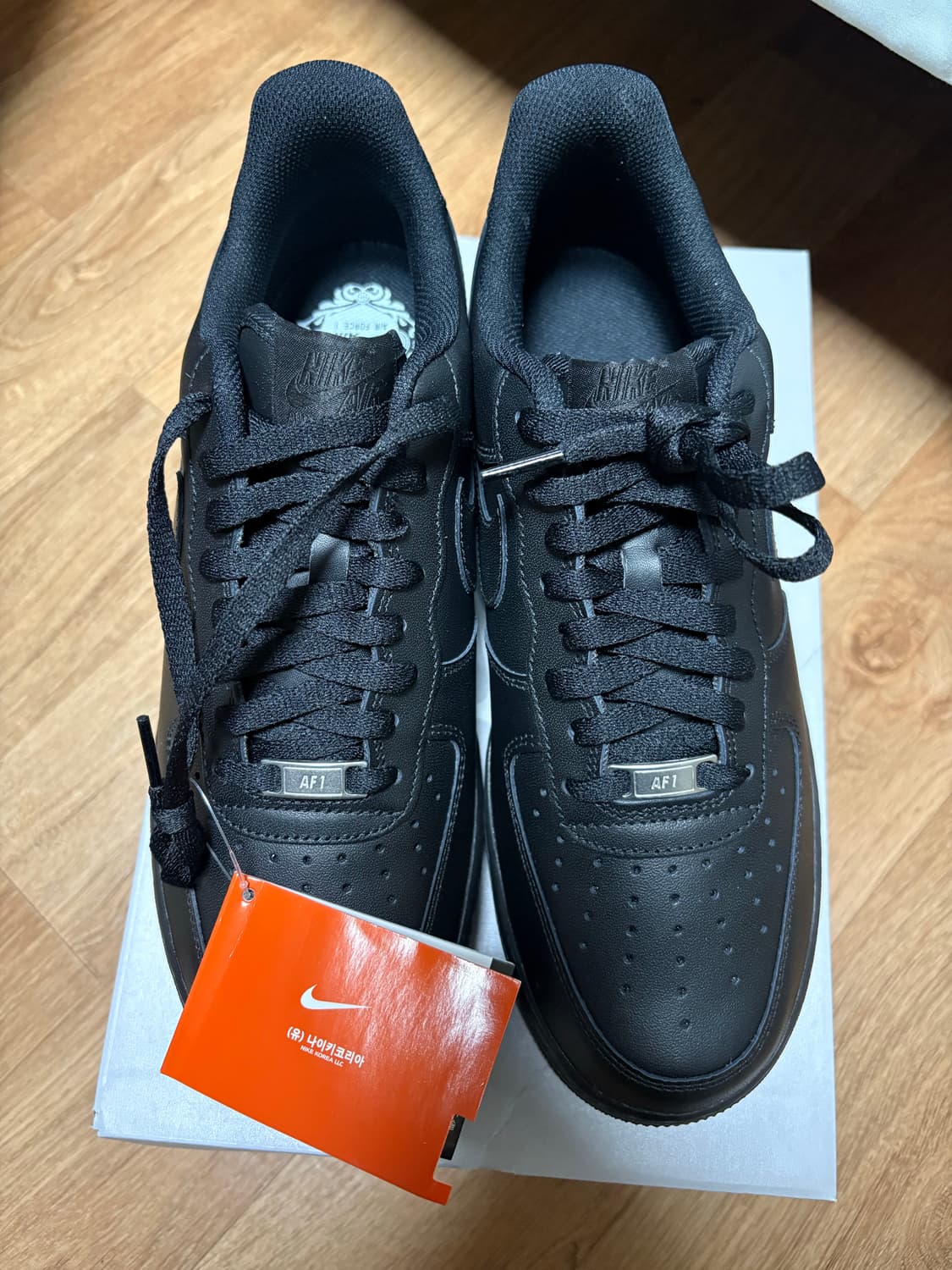 나이키 에어포스 1 '07 올블랙 280mm 새상품 상품이미지1