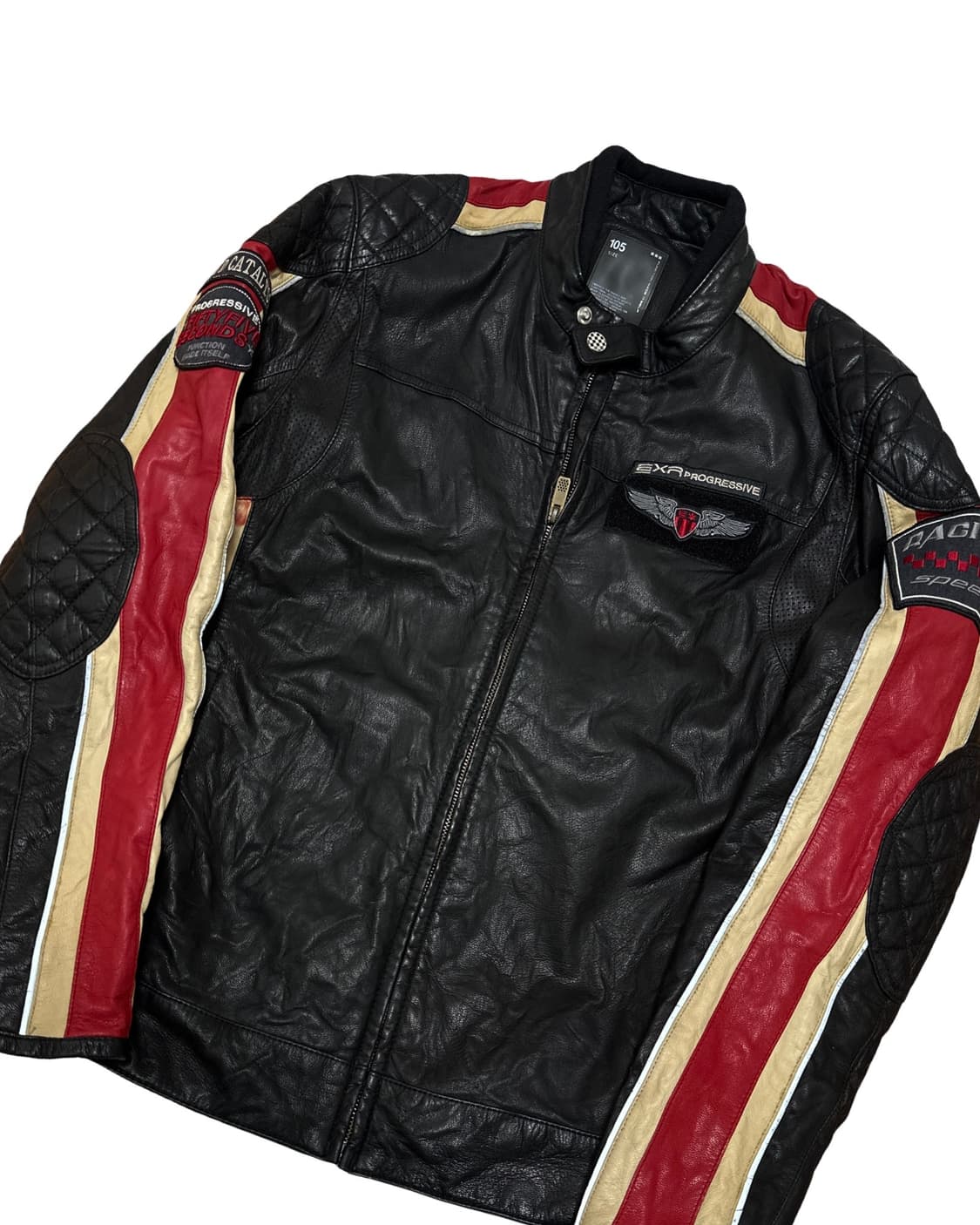 EXR 레이싱 라이더 레더 자켓 상품이미지2