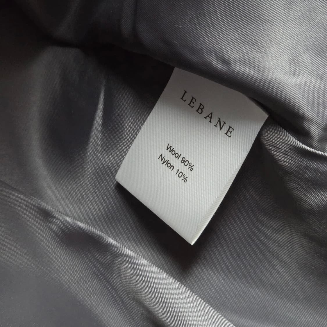 새상품) 르베인 2ND 케이프 후드 핸드메이드 코트 차콜 망토 상품이미지9