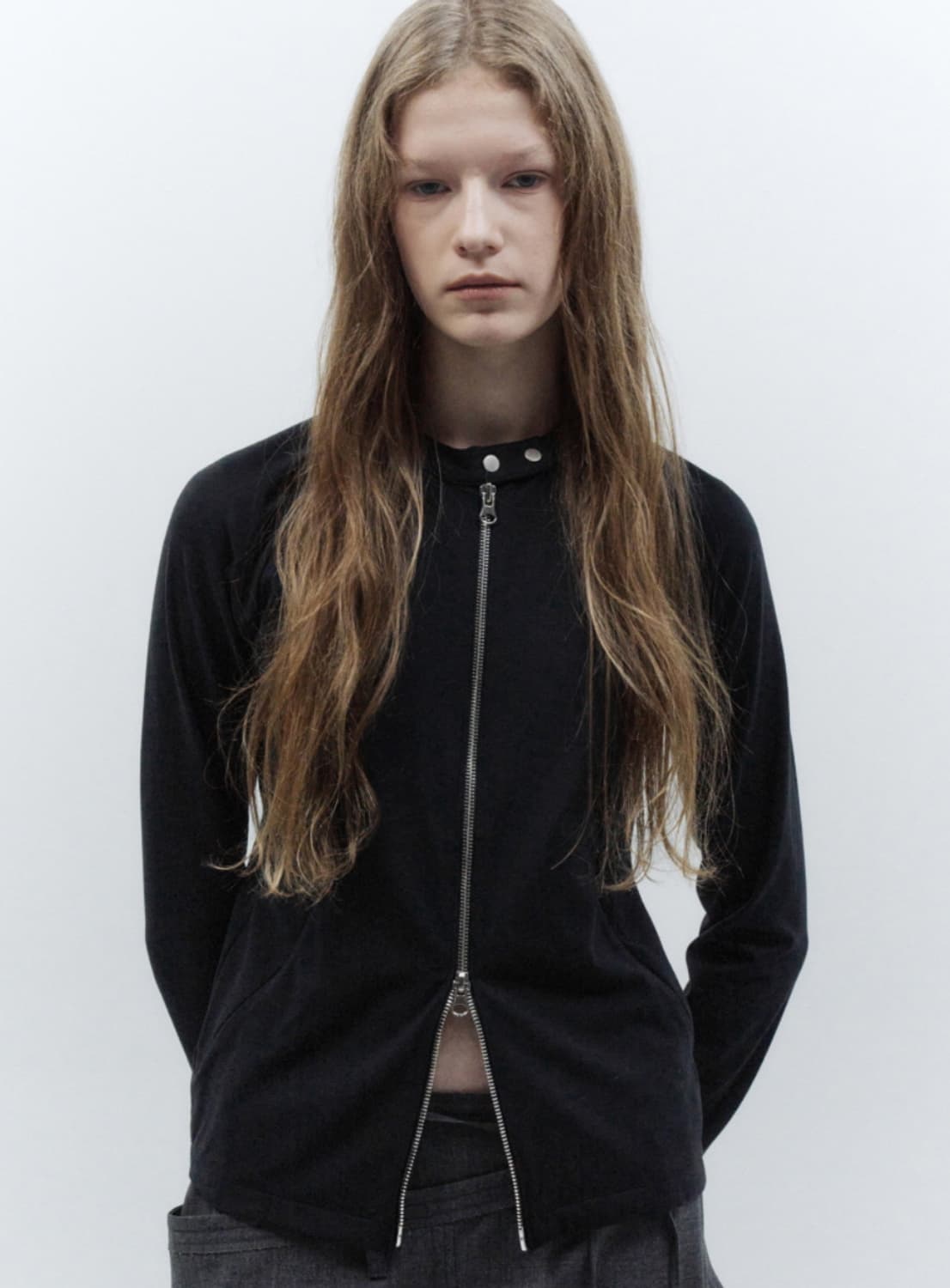 인사일런스우먼 바이커 져지 탑  상품이미지1