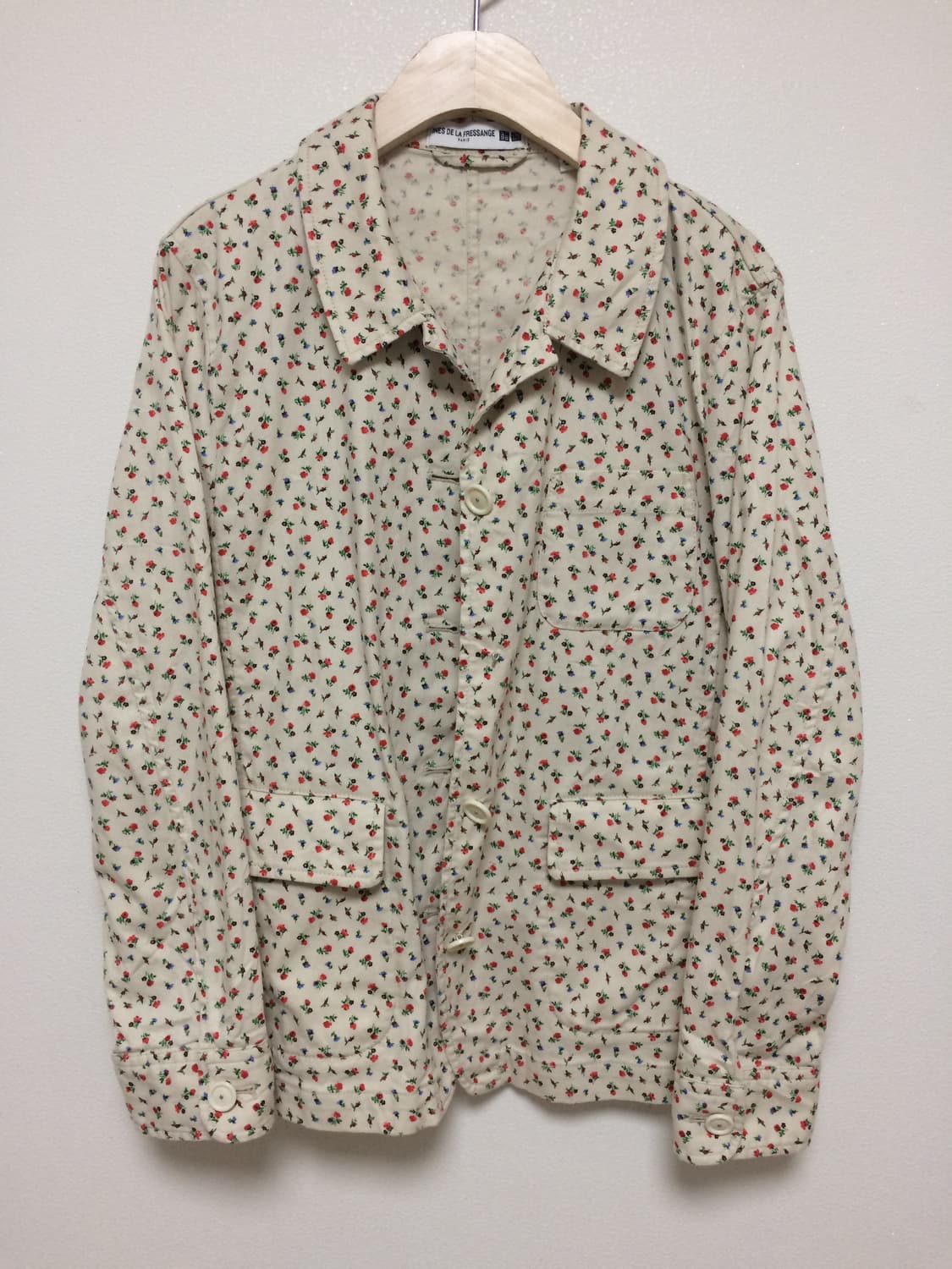 유니클로 잔꽃 아이보리 자켓 상품이미지1