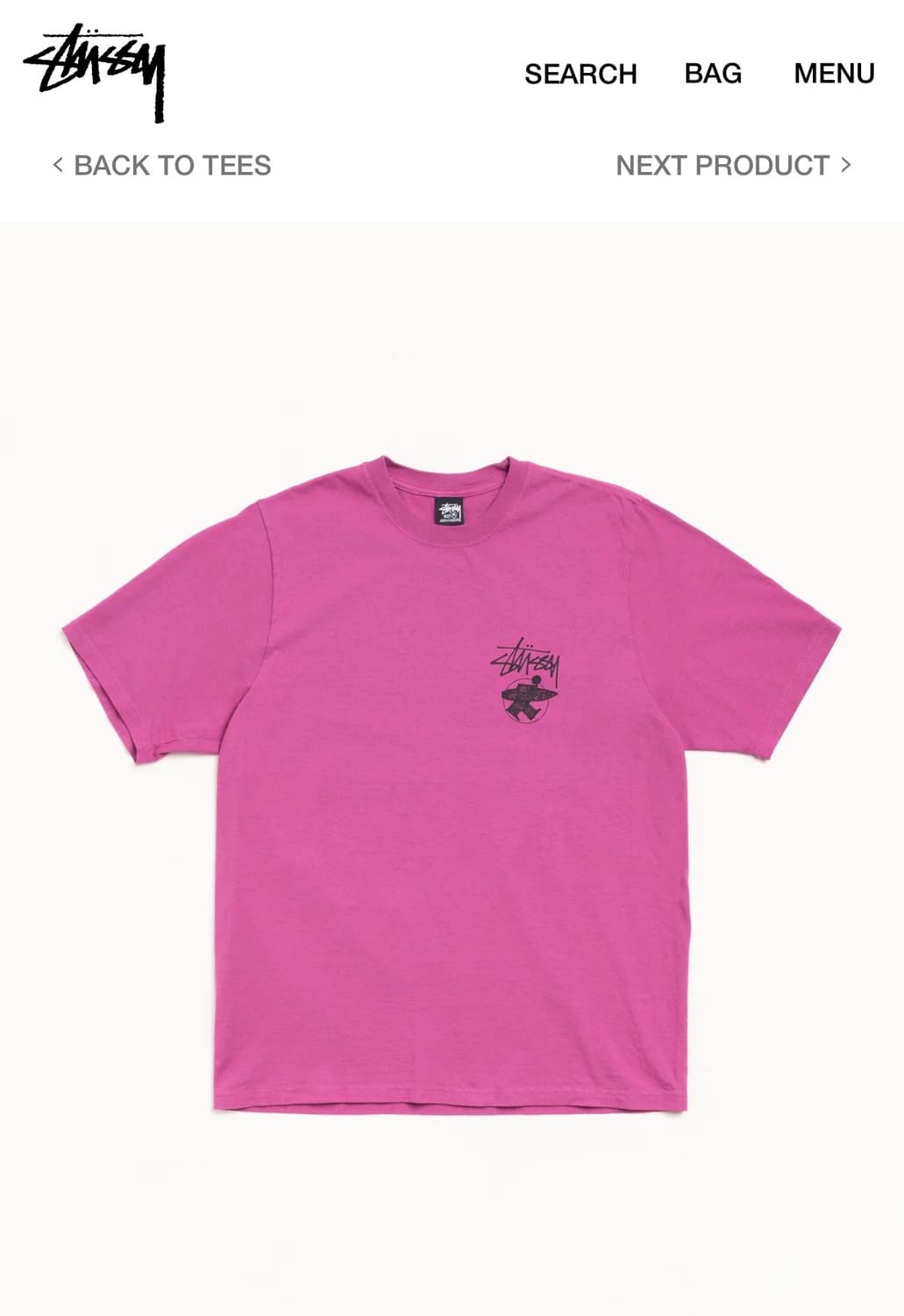 스투시 반팔 LONG HAUL TEE PIGMENT DYED 상품이미지1