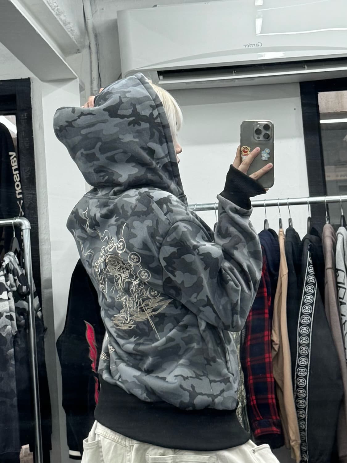 카라쿠리 타마시 오리엔탈 카모 후드집업 상품이미지4