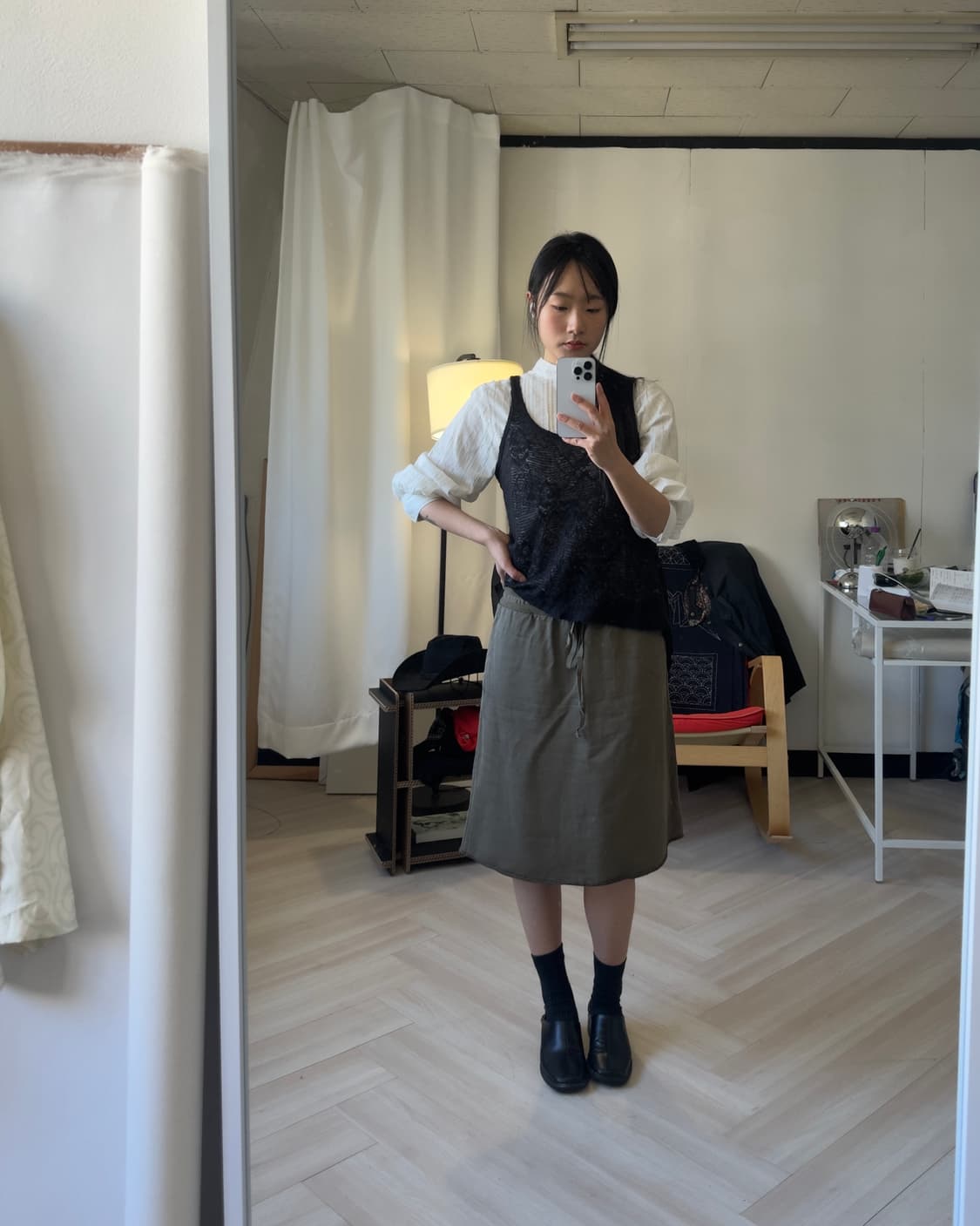 [Forever 21] Lace & Chiffon Ruffle Tank  상품이미지5