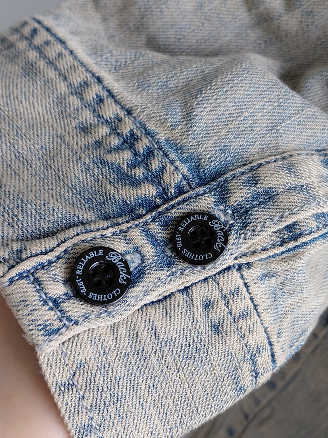 [일본빈티지] 데님 프린팅 반팔 셔츠 원피스 상품이미지3