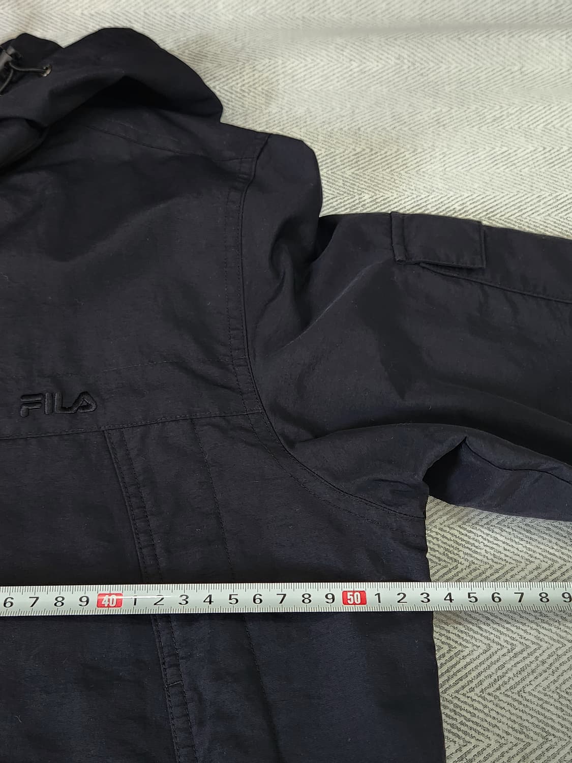 [100] 휠라 FILA 블랙 후드 바람막이 자켓 여성 100 상품이미지6