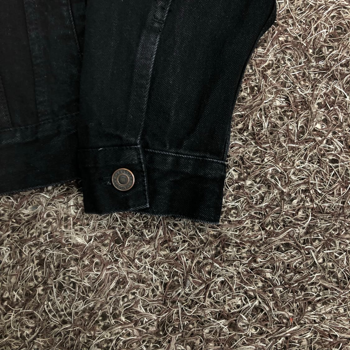 라퍼 스켈레톤 자수 블랙 데님 자켓 상품이미지5