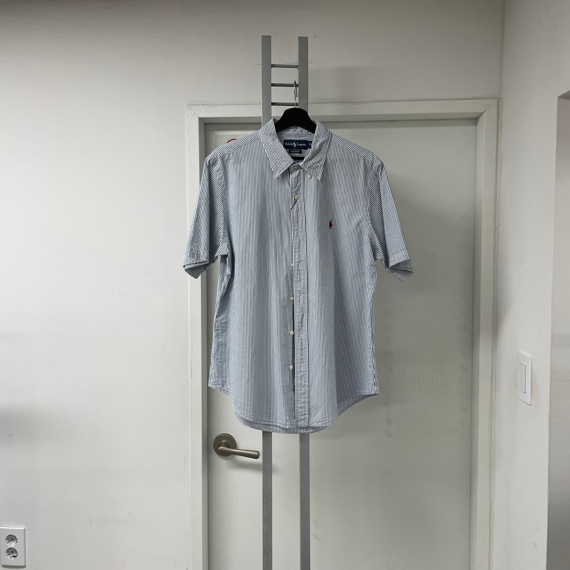 폴로 랄프로렌 시어서커 반팔 셔츠 XL 상품이미지1