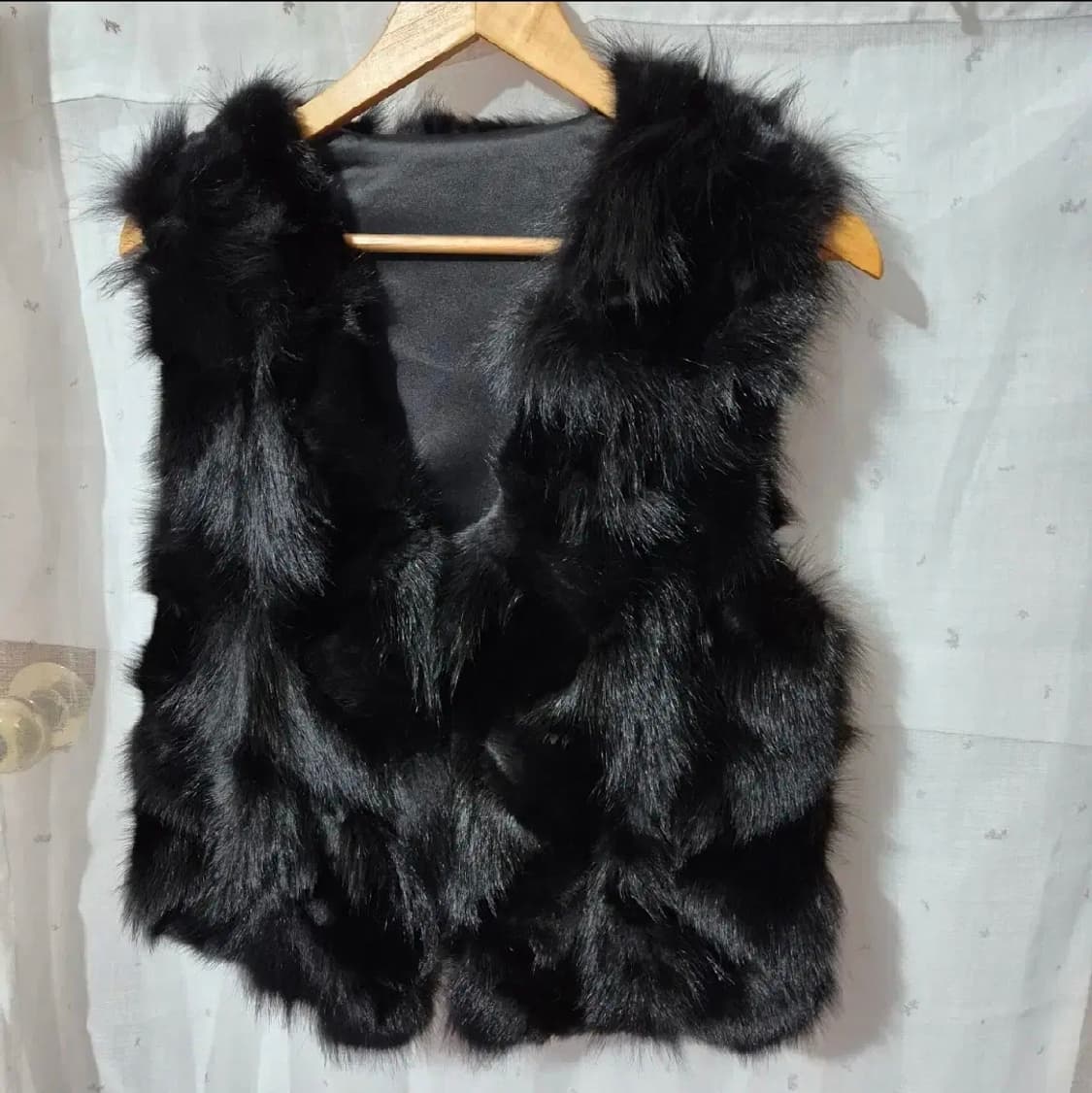 S급 새것상태 100% 여우털 밍크 패딩 조끼 상품이미지6