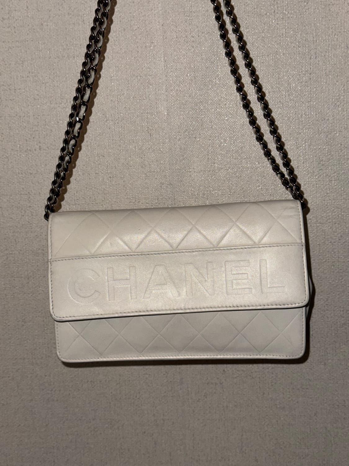[정품/10번대] 샤넬 WOC 화이트 빈티지 상품이미지1