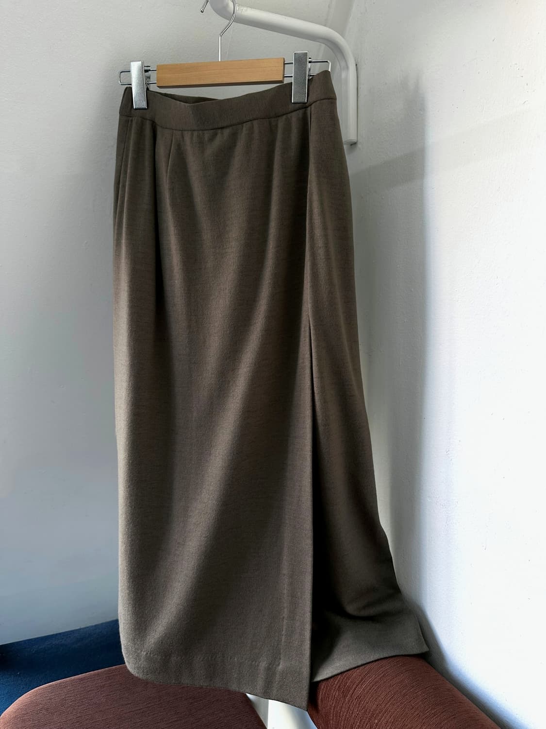 Moss knit slit design long skirt 상품이미지10