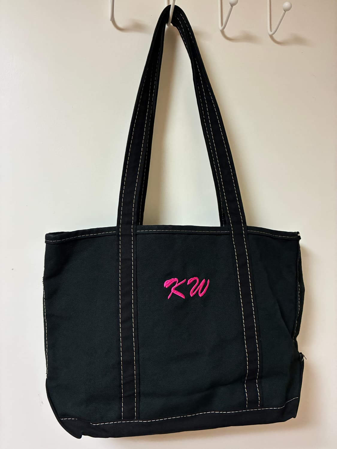 엘엘빈 토트백 올블랙 빈티지 상품이미지1