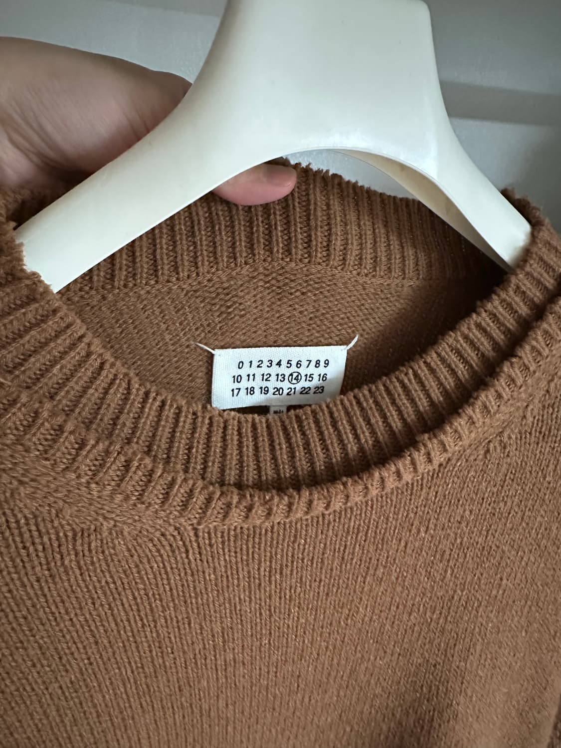 [XL] 마르지엘라 엘보우 패치 니트웨어 브라운 상품이미지3