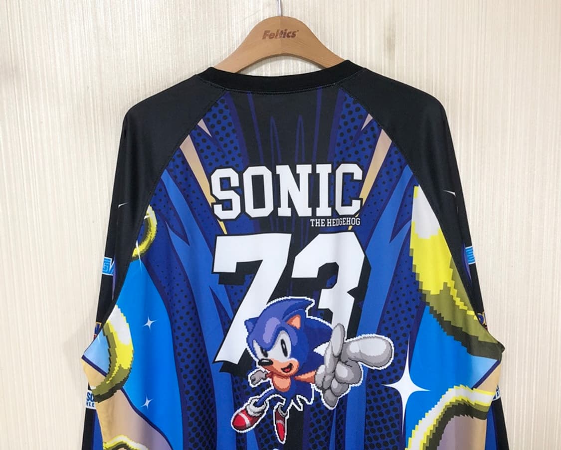 디스커스 에슬레틱XSEGA 소닉 더 헤지혹 메시롱 슬리브 블루 XL 상품이미지9