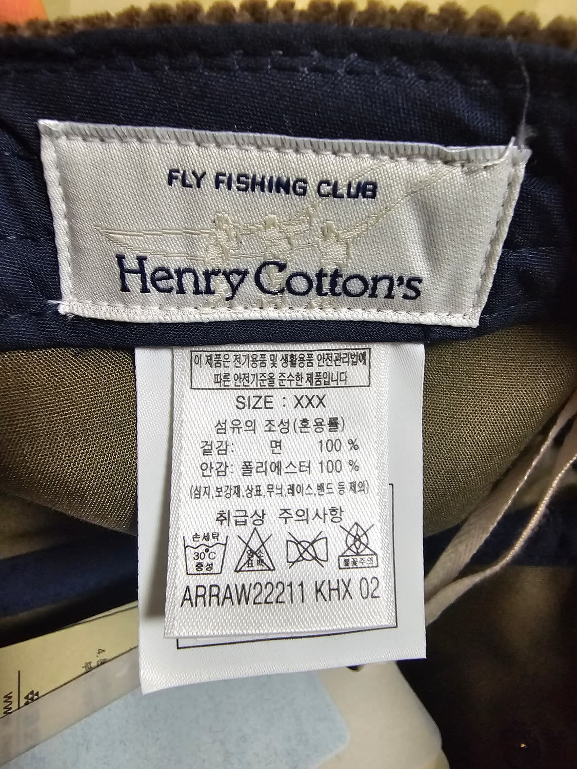 헨리코튼 모자 코듀로이 FREE 상품이미지6