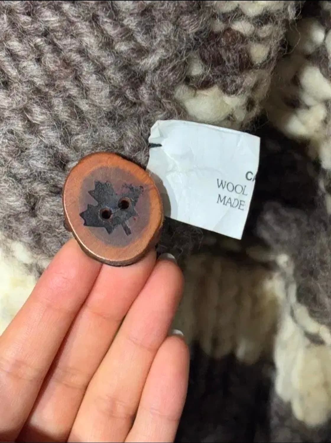 캐나다 코위찬 양털 스웨터 베스트 상품이미지6