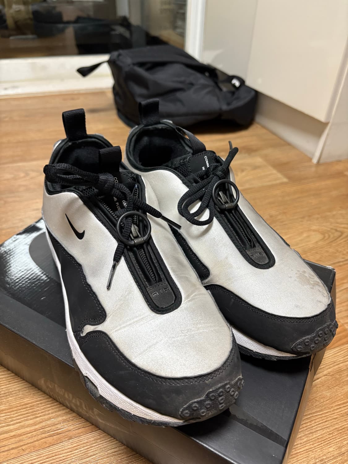 나이키 x 꼼데가르송 옴므 플러스 에어맥스 선더 SP 화이트 블랙 280 상품이미지1