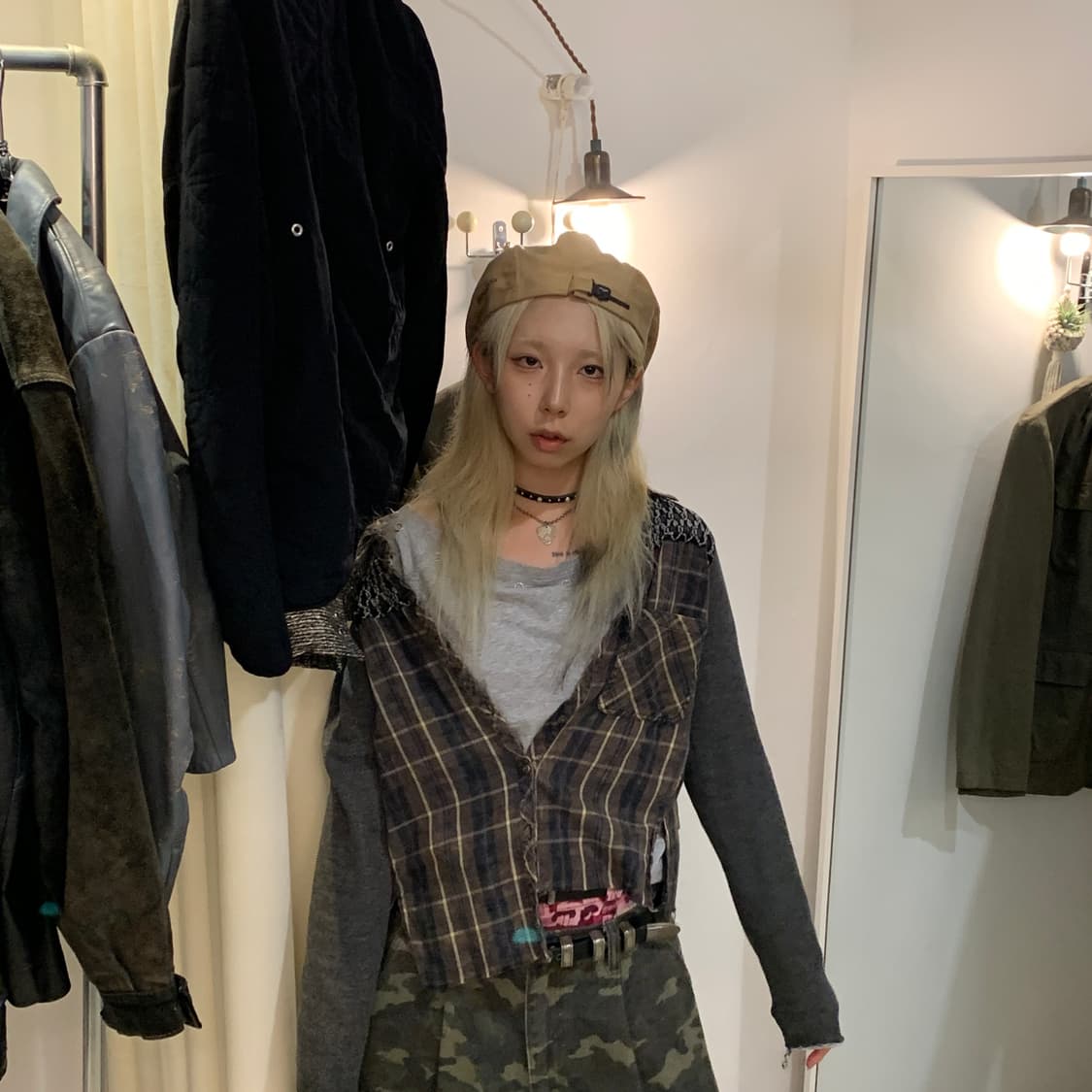 빈티지 피쉬넷 도킹 셔츠 상품이미지3