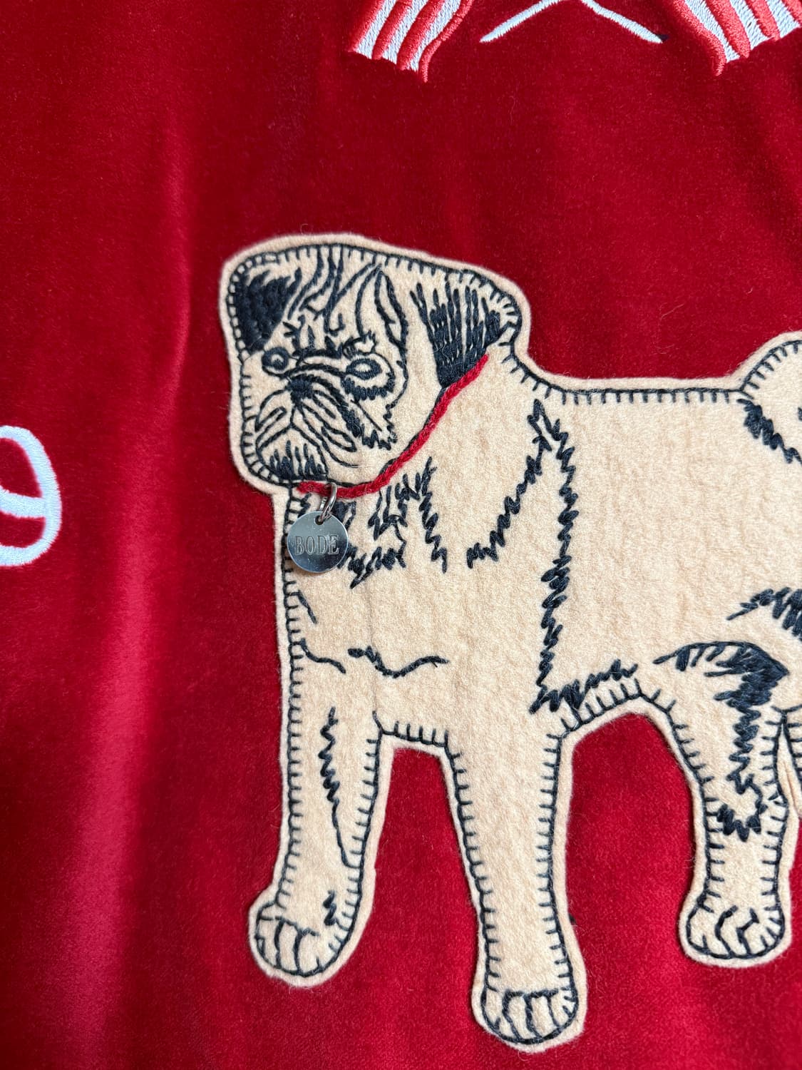 [L] BODE 보디 수베니어 윈햄 스웨이드 블루종 자켓 상품이미지4