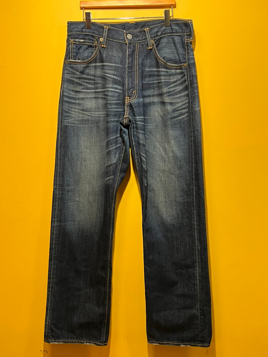 [31] 리바이스 Lot 703 일본 내수 가죽 패치 인디고 데님 상품이미지1