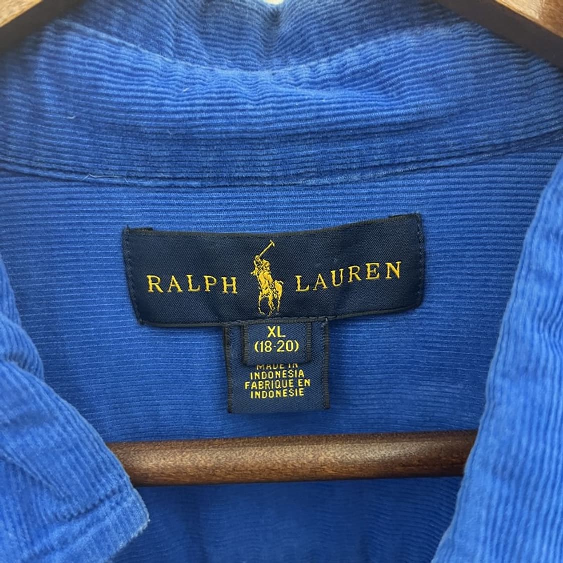 폴로 랄프로렌 올드스쿨 레트로 90's 코듀로이 셔츠 XL C10151 상품이미지5