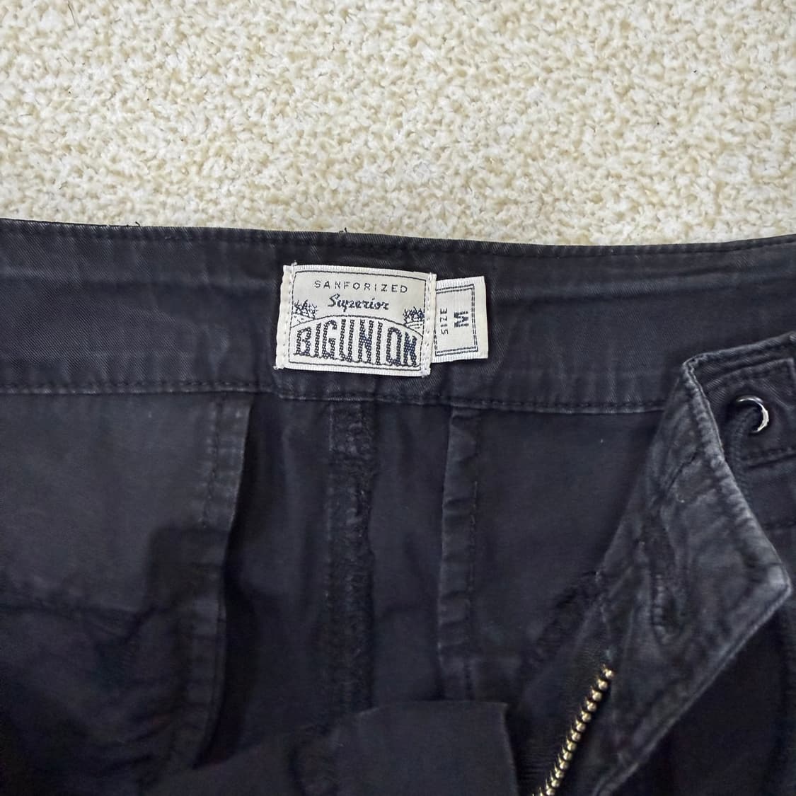 M 빅유니온 블랙 카고 팬츠 0202T2 상품이미지4