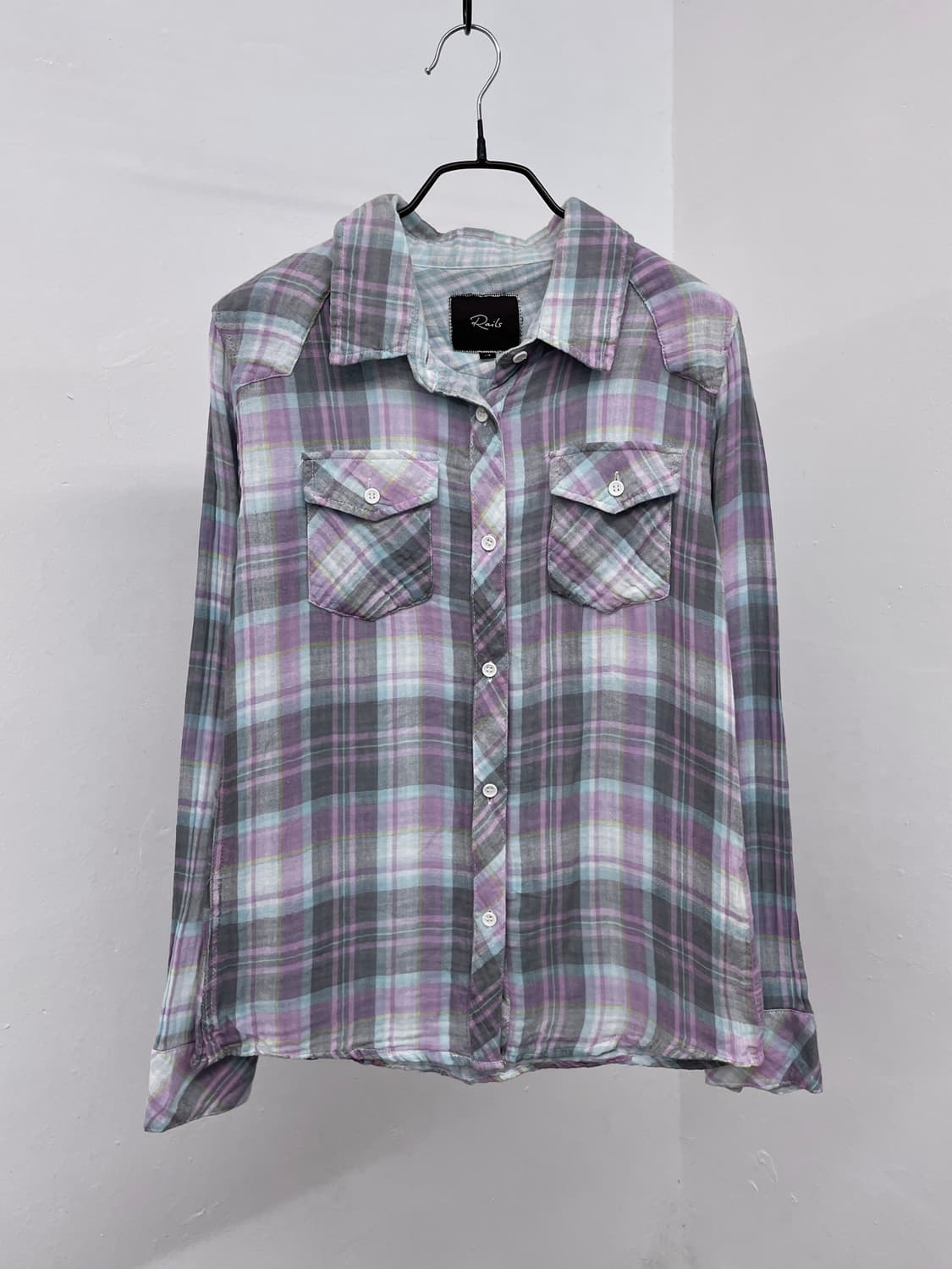 캔디 체크 포켓 셔츠 상품이미지5