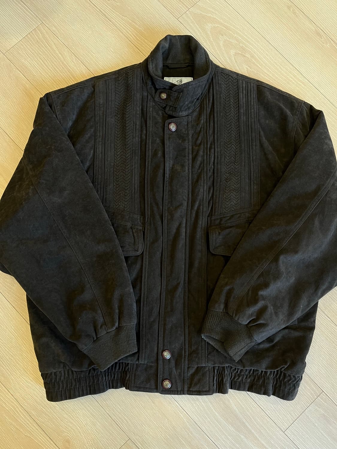 브라운 스웨이드 누빔 자켓 상품이미지6