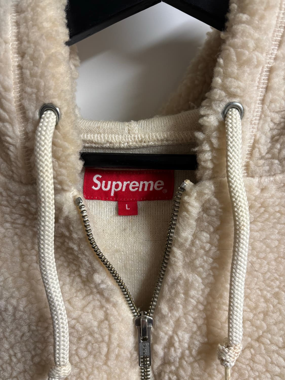 [L] 슈프림 쉐르파 플리스 풀오버 크림 상품이미지6