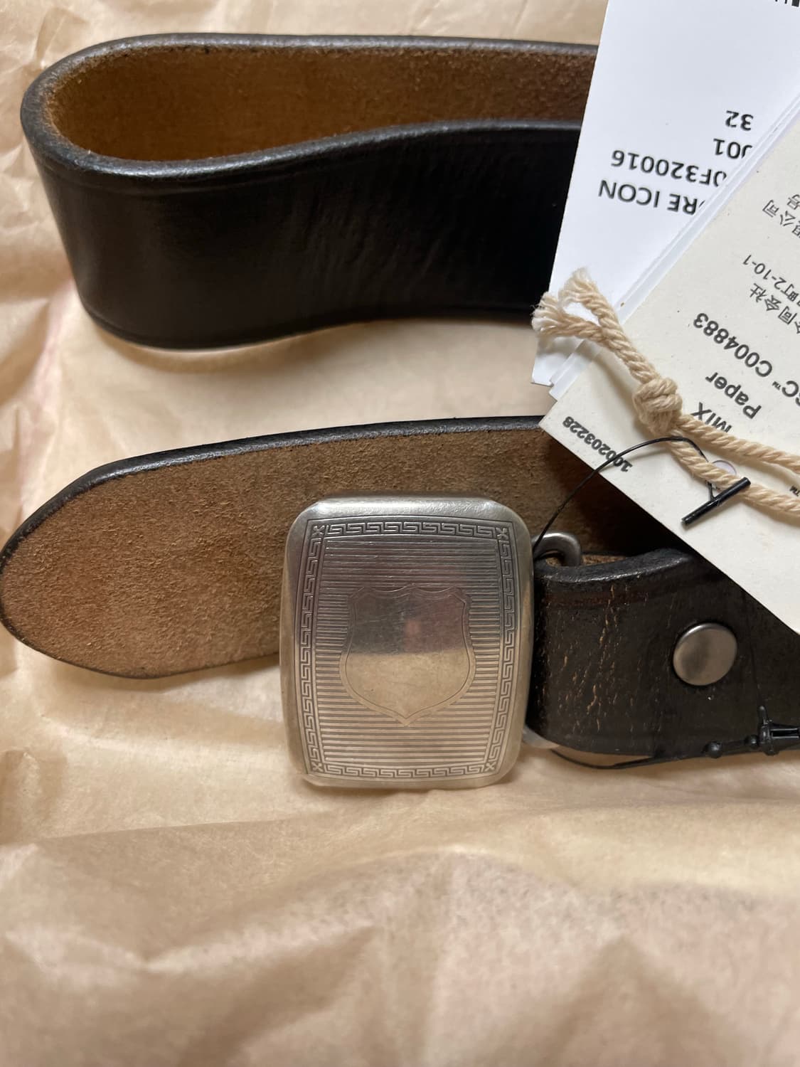 Rrl 빈센스벨트 블랙 32 국내새상품 상품이미지2