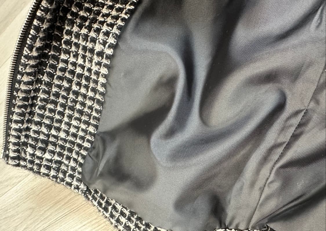 트위드 블랙 봄버자켓 상품이미지5