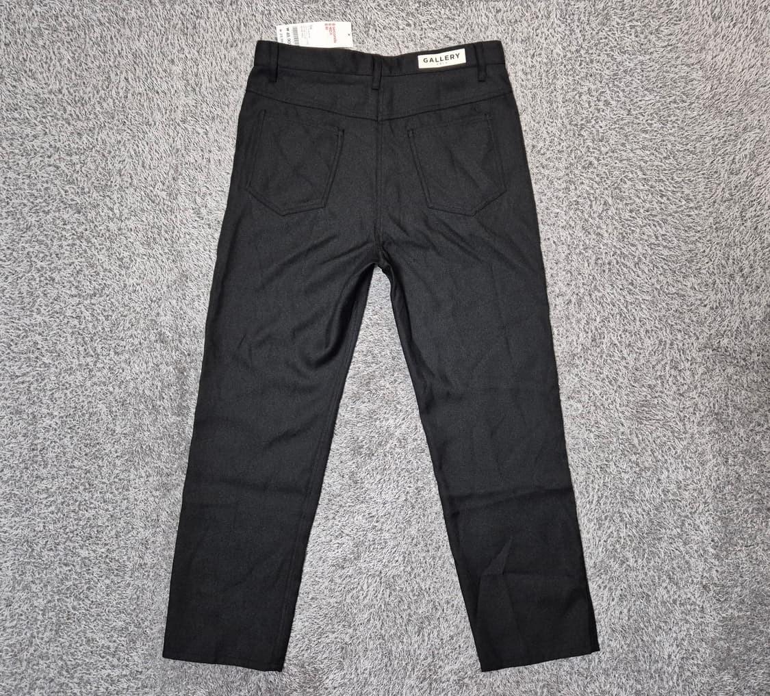 에잇세컨즈 남성 블랙솔리드 스트레이트 팬츠 84 상품이미지3