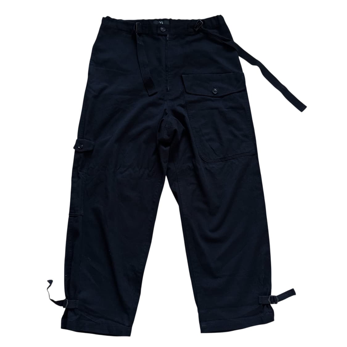 요지야마모토 비대칭 벨티드 포켓 팬츠 상품이미지2