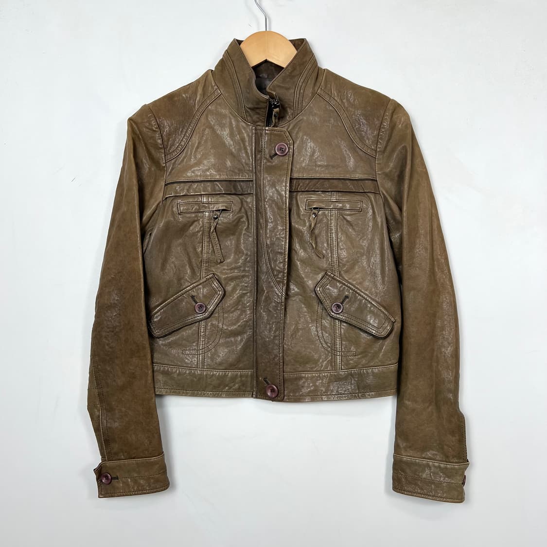 Naf Naf lambskin jaket 상품이미지1