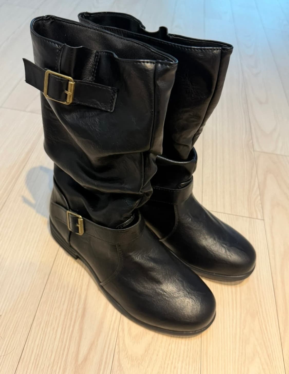 블랙 미들부츠 240 상품이미지1