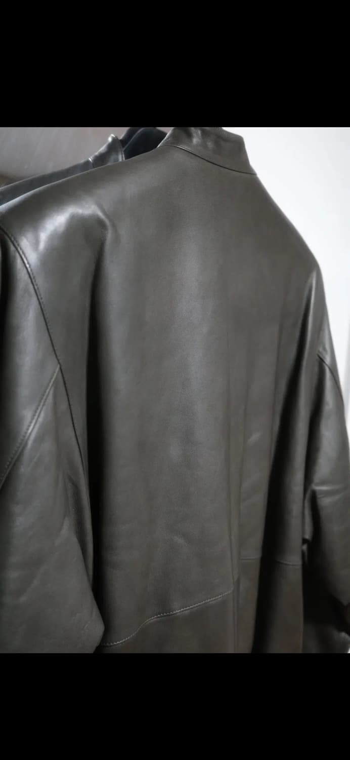 아모멘토 램스킨 레더 블루종 브라운 L 상품이미지2