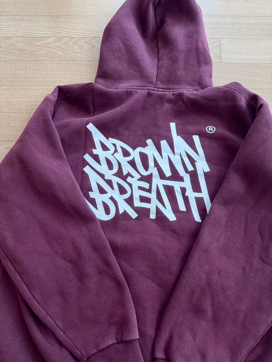 브라운브레스 버건디 후드티 상품이미지1